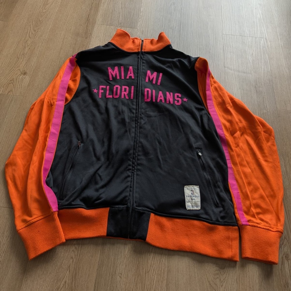 Vintage NBA Original Reebok Hardwood Classics Miami Floridians / Heat Jacket